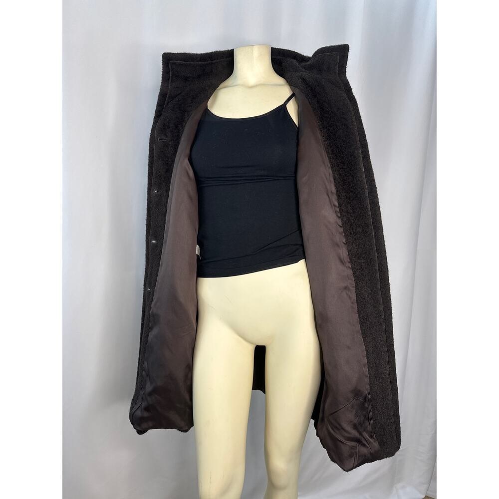 Vintage Studio by Searle Alpaca wool coat brown size medium - Picture 10 of 12